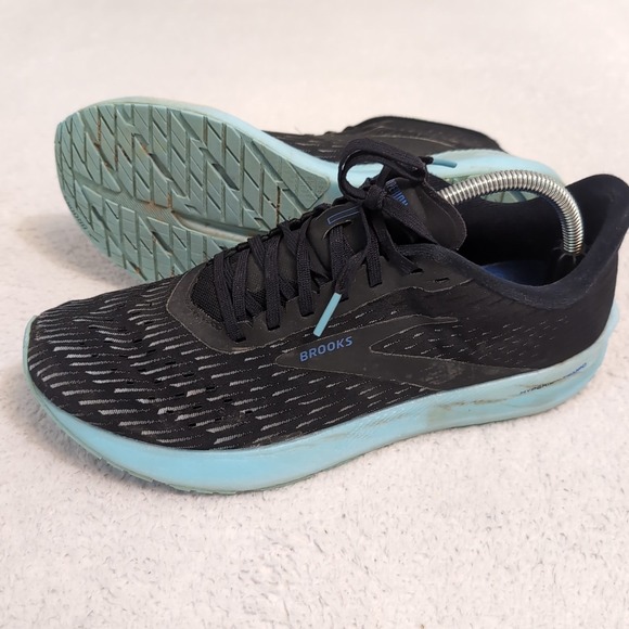 Size 10 - Brooks Hyperion Tempo Black Blue DNA Flash - Picture 1 of 10